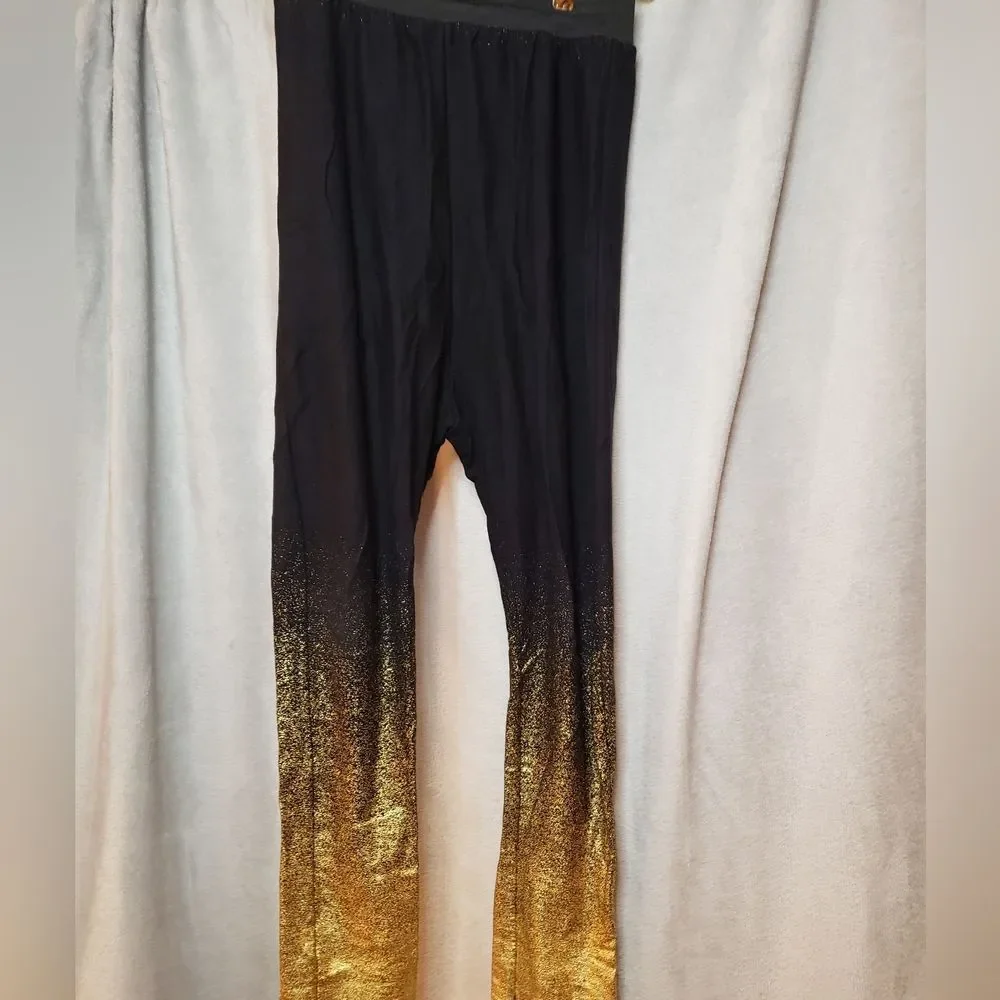 Hip Hop Dance Costume, Black & Gold, Child Large, Costume Gallery